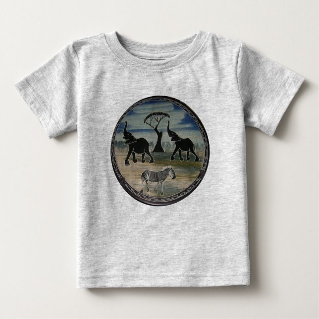 Afrika Kenia Schöne Elegante Tierwelt Baby T-shirt (Vorderseite)