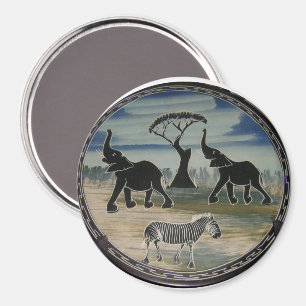 Afrika Kenia Schöne Elegante Tierwelt Magnet