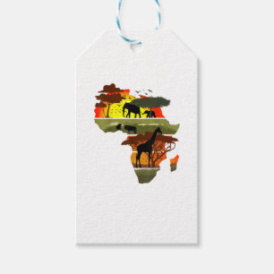 Afrika Kontinent Sunset Safari Natur Wildes Leben Geschenkanhänger