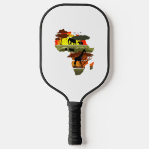 Afrika Kontinent Sunset Safari Natur Wildes Leben Pickleball Schläger