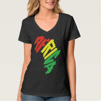 Afrika Kontinentales Schreiben Reggae African Cult T-Shirt