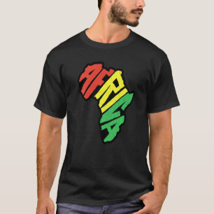 Afrika Kontinentales Schreiben Reggae African Cult T-Shirt
