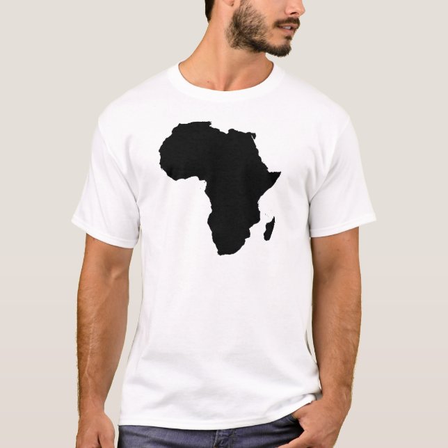 Afrika-Kontur-Karten-kundengerechtes Produkt T-Shirt (Vorderseite)