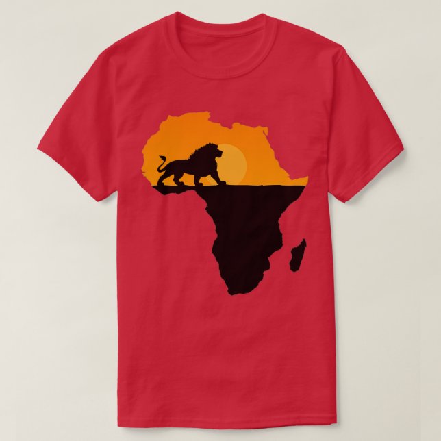 Afrika Löwe T-Shirt (Design vorne)