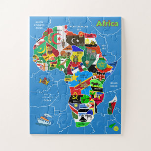 Afrika Map Artwork Puzzle