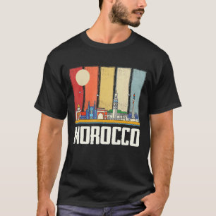 Afrika Marokko Skyline Marokkaner Afrikanischer So T-Shirt