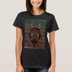 Afrika-Maske Afrikanisch Afro Geschichte Reggae Me T-Shirt