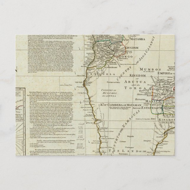 Afrika mit all seinen Staaten, Reichen Postkarte (Vorderseite)