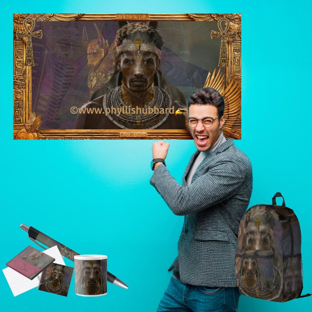 Afrika mit Anpu feiern Planer (Get the full “Many Manifestations Of Anpu" collection at:  https://bit.ly/Love4Africa.)