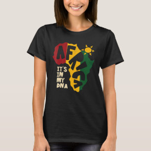Afrika mit Sonne Es ist in meiner DNA T-Shirt