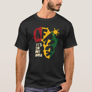 Afrika mit Sonne Es liegt in meiner DNA T-Shirt