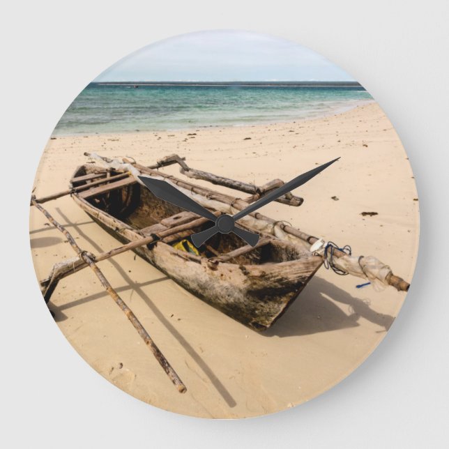 Afrika, Mosambik, Mogundula-Insel Große Wanduhr (Vorderseite)