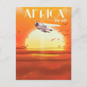 Afrika nach Luft Postkarte