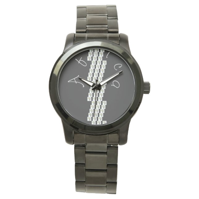 Afrika Nahtloses Zee Collection Design Armbanduhr (Vorderseite)