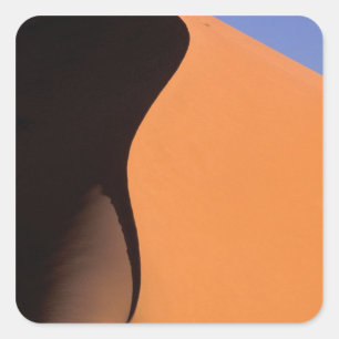 Afrika, Namibia, Abendlicht auf Dünen, Quadratischer Aufkleber