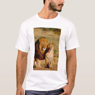 Afrika, Namibia, Okonjima. Löwe & Löwin T-Shirt