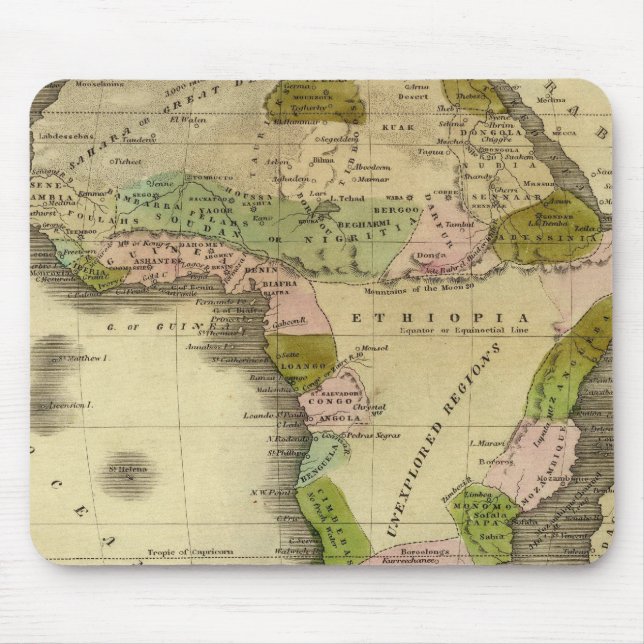 Afrika Olney Karte Mousepad (Vorne)