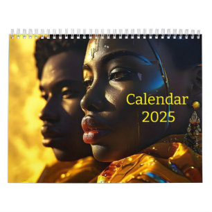 Afrika-Paar-Art-Kalender Kalender