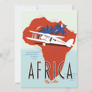 Afrika per Flugreiseplakat
