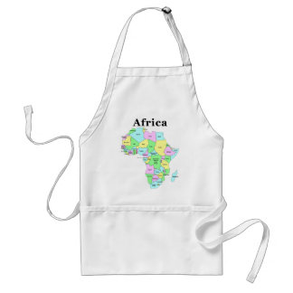 Afrika - politische Karte Schürze