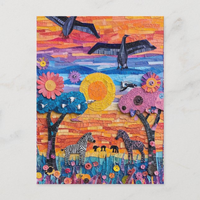 Afrika Postkarte (Vorderseite)