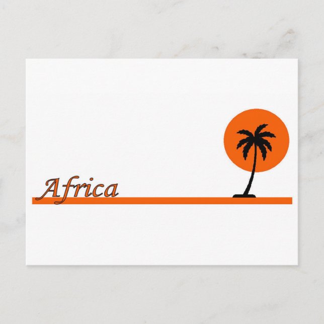 AFRIKA POSTKARTE (Vorderseite)