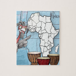 Afrika-Puzzlespiel mit Akachi (110 Stücke) Puzzle