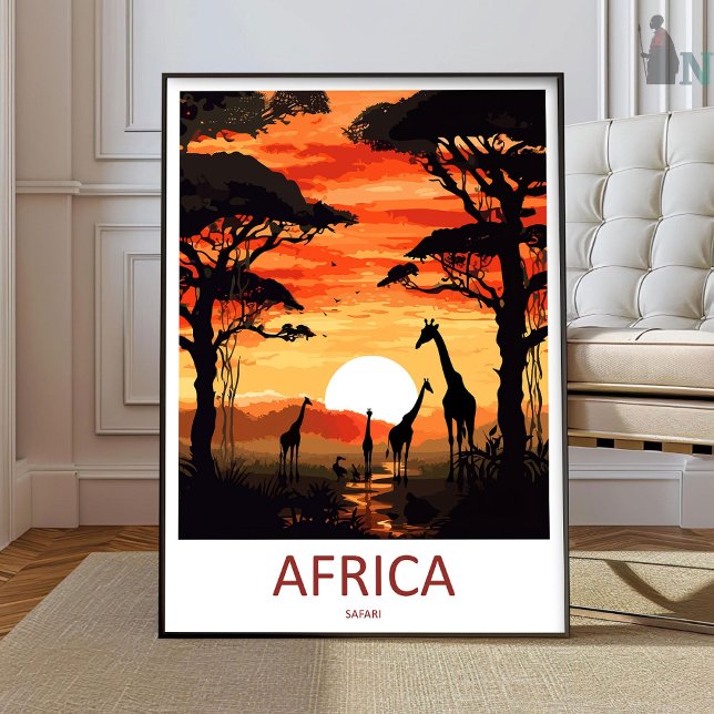 Afrika Reise Druck Wandkunst Afrika Wandbehang  Poster (Von Creator hochgeladen)