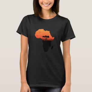 Afrika Retro Vintage Karte Kente Afrikanisch T-Shirt