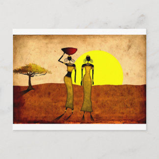 Afrika Retrogeschenke im Vintagen Stil 24 Postkarte