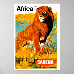 Afrika ~ Sabena Poster