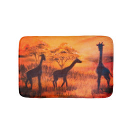Afrika Safari Steppe Giraffen Badvorleger