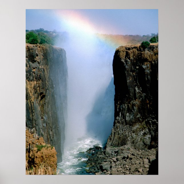 Afrika, Sambia, Victoria Falls National Park. Poster (Vorne)