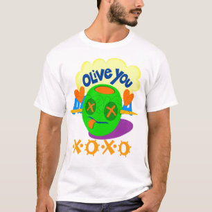 Afrika. Schöne Olivenbäume kreieren Ihre eigene T-Shirt
