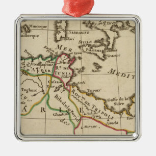 Afrika-Schule Silbernes Ornament