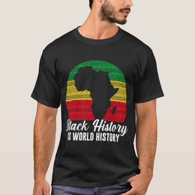 Afrika Schwarze Geschichte - Weltgeschichte Afrika T-Shirt (Vorderseite)