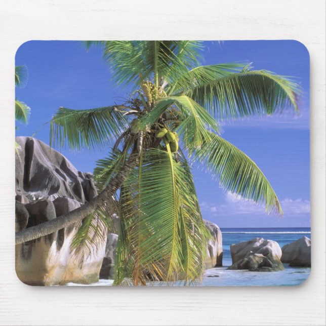 Afrika, Seychellen, La Digue Island. Granit 2 Mousepad (Vorne)