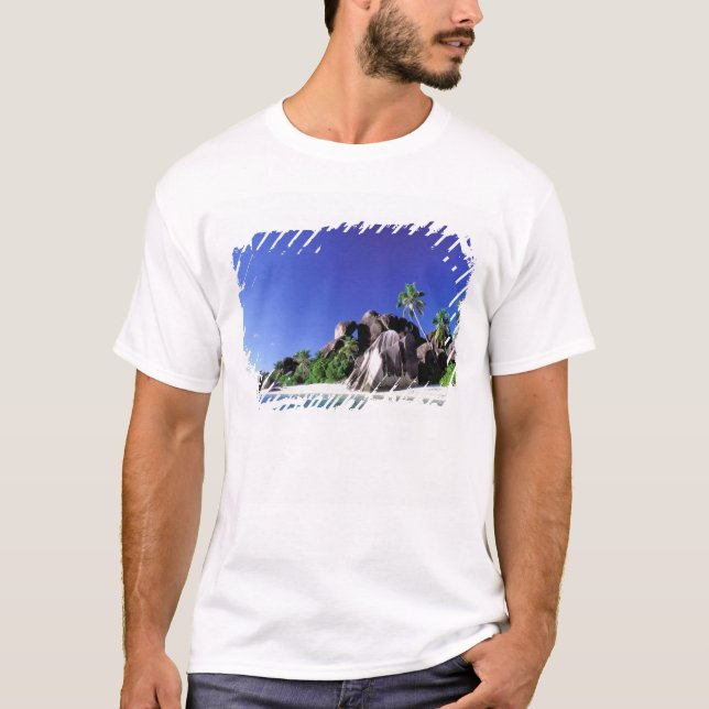 Afrika, Seychellen, La Digue Island. Granit 3 T-Shirt (Vorderseite)