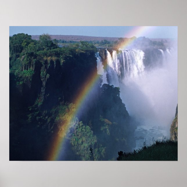 Afrika, Simbabwe. Victoria Falls Poster (Vorne)