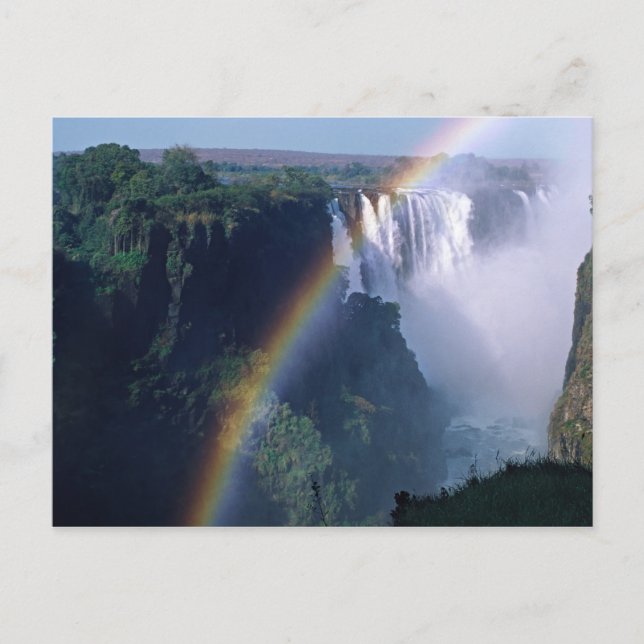 Afrika, Simbabwe. Victoria Falls Postkarte (Vorderseite)