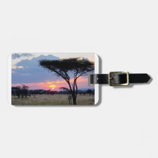 Afrika - Sonnenuntergang 3 Gepäckanhänger