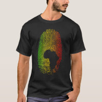 Afrika steckt in meiner DNA Fingerprint afrikanisc