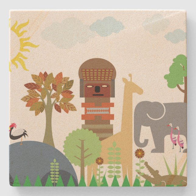 Afrika Steinuntersetzer (Vorderseite)