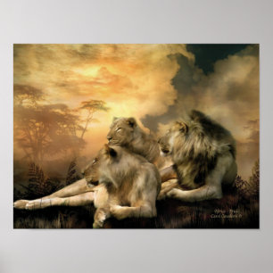 Afrika-Stolz Kunst-Plakat/Druck Poster