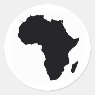 Afrika stolz runder aufkleber