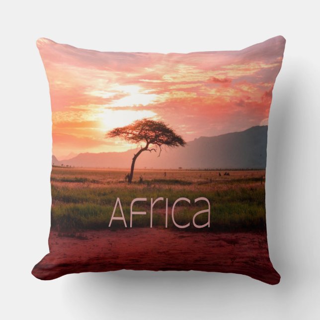 Afrika Sunset African Kissen (Vorderseite)