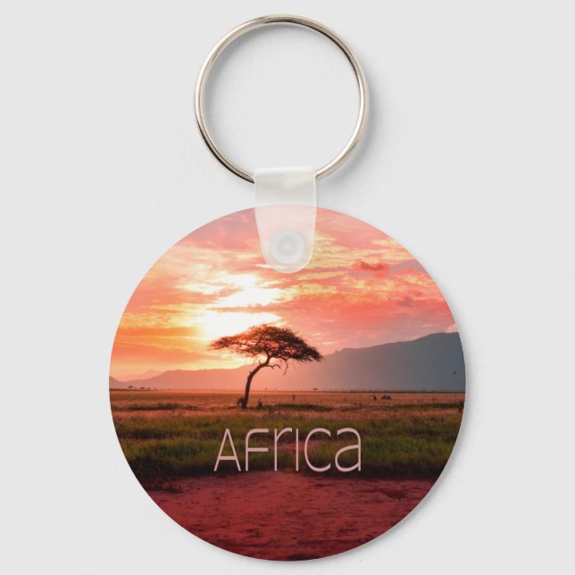 Afrika Sunset African Schlüsselanhänger (Vorderseite)