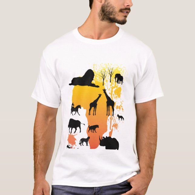Afrika-T-Shirt T-Shirt (Vorderseite)