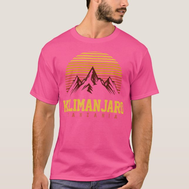 Afrika Tansania Kilimanjaro Berg Wandern T-Shirt (Vorderseite)