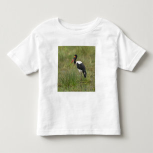Afrika. Tansania. Männlicher Sattelstorch Kleinkind T-shirt